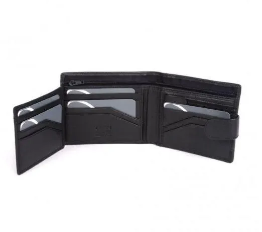 RUGGED HIDE Zac Mens Wallet Black