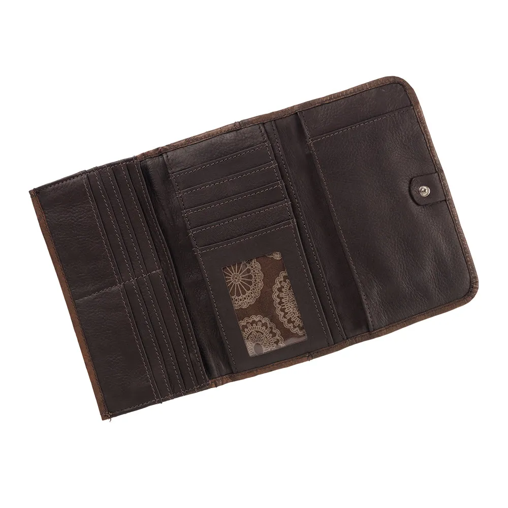 Santa Fe Hand Woven Tapestry Ladies' Tri-Fold Wallet