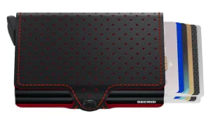 Secrid Twin Wallet Perforated Black & Red