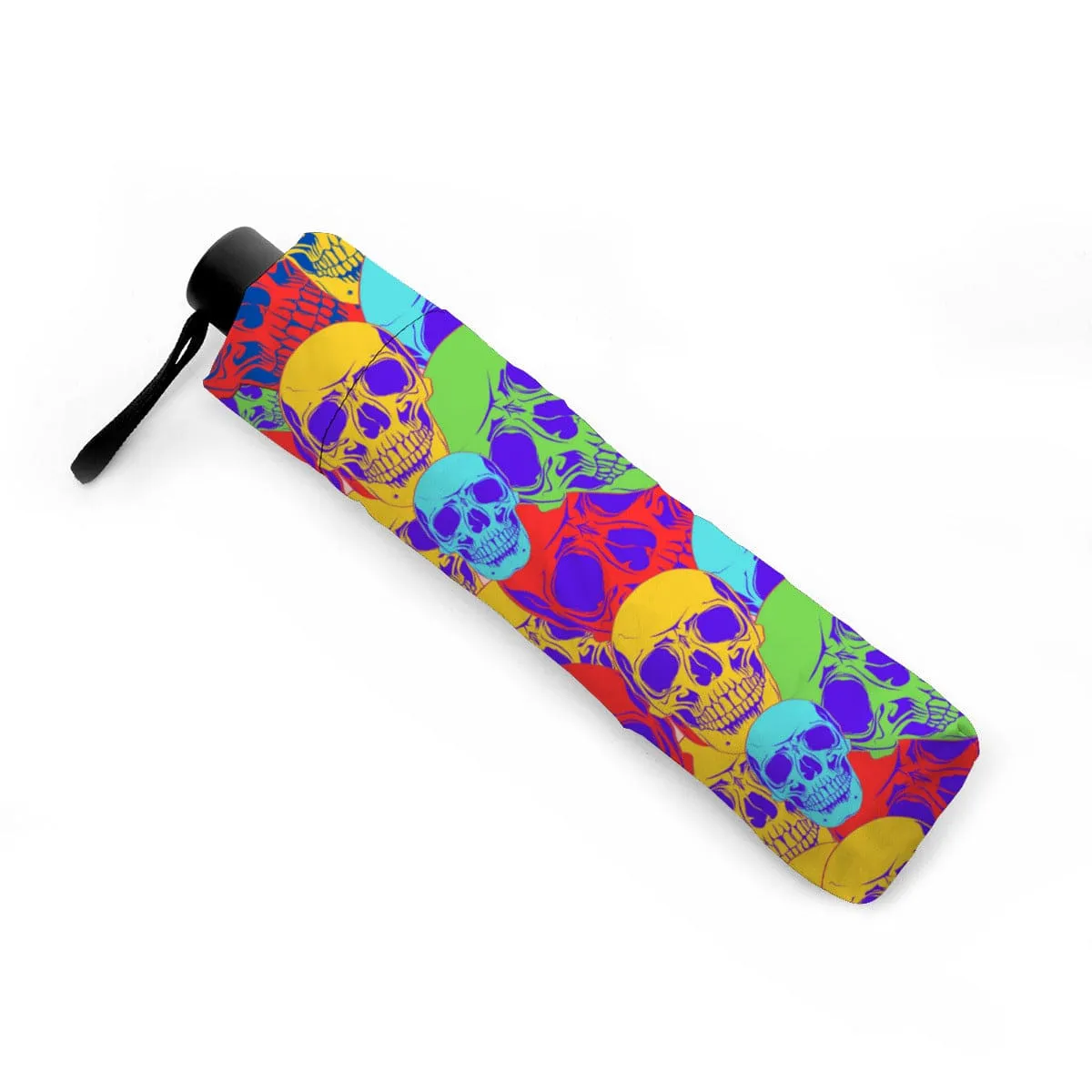 Skulls Rainbow All Over Automatic Umbrella