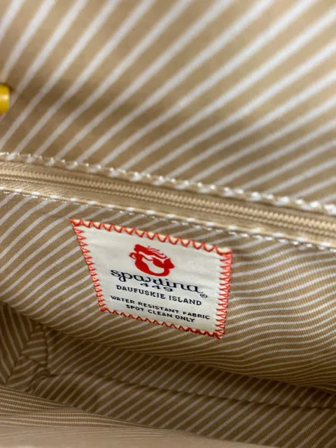 Spartina cream and navy handbags