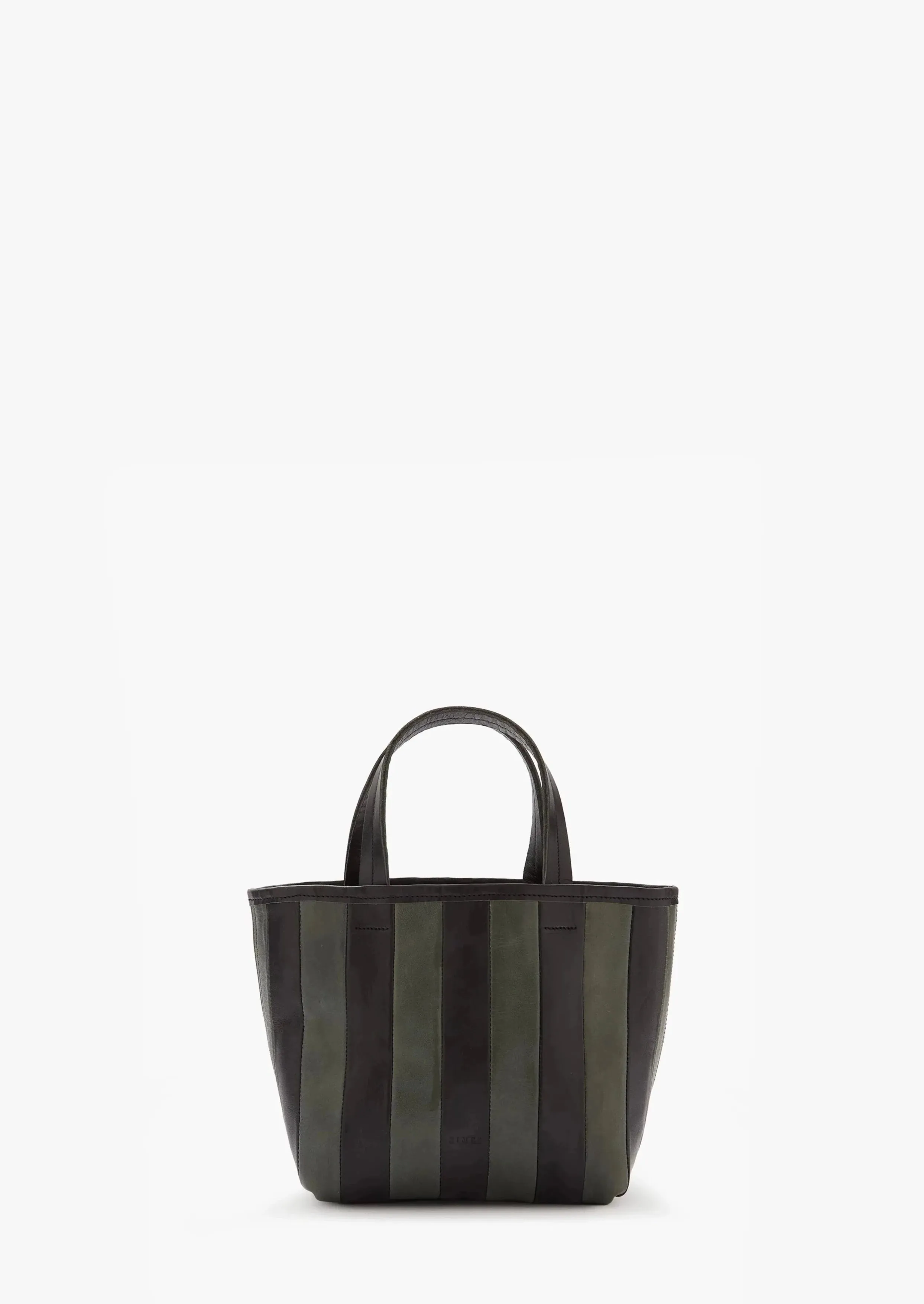 Striped Gorriti Handbag, Green & Black