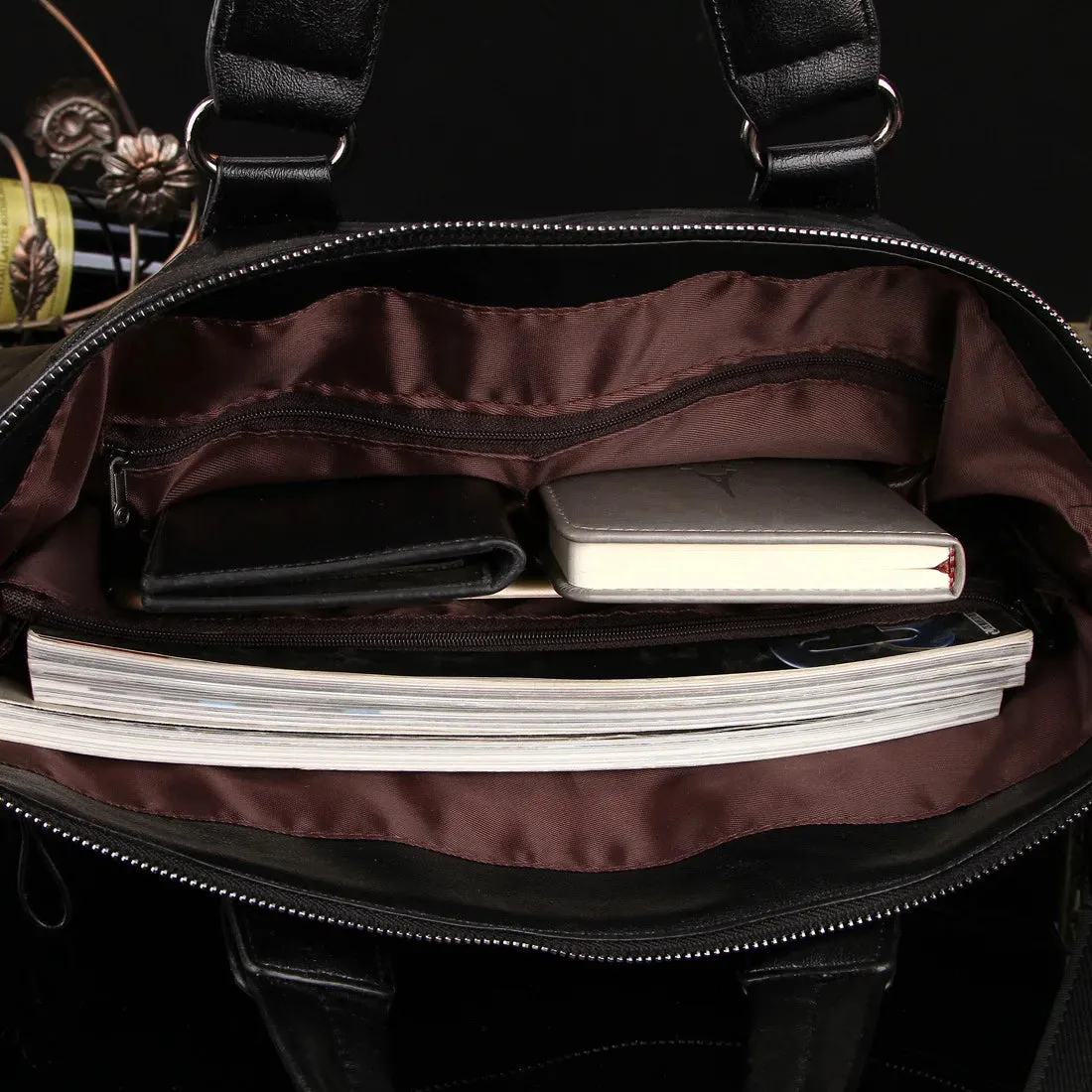Stylish Men Briefcase - Genuine Leather