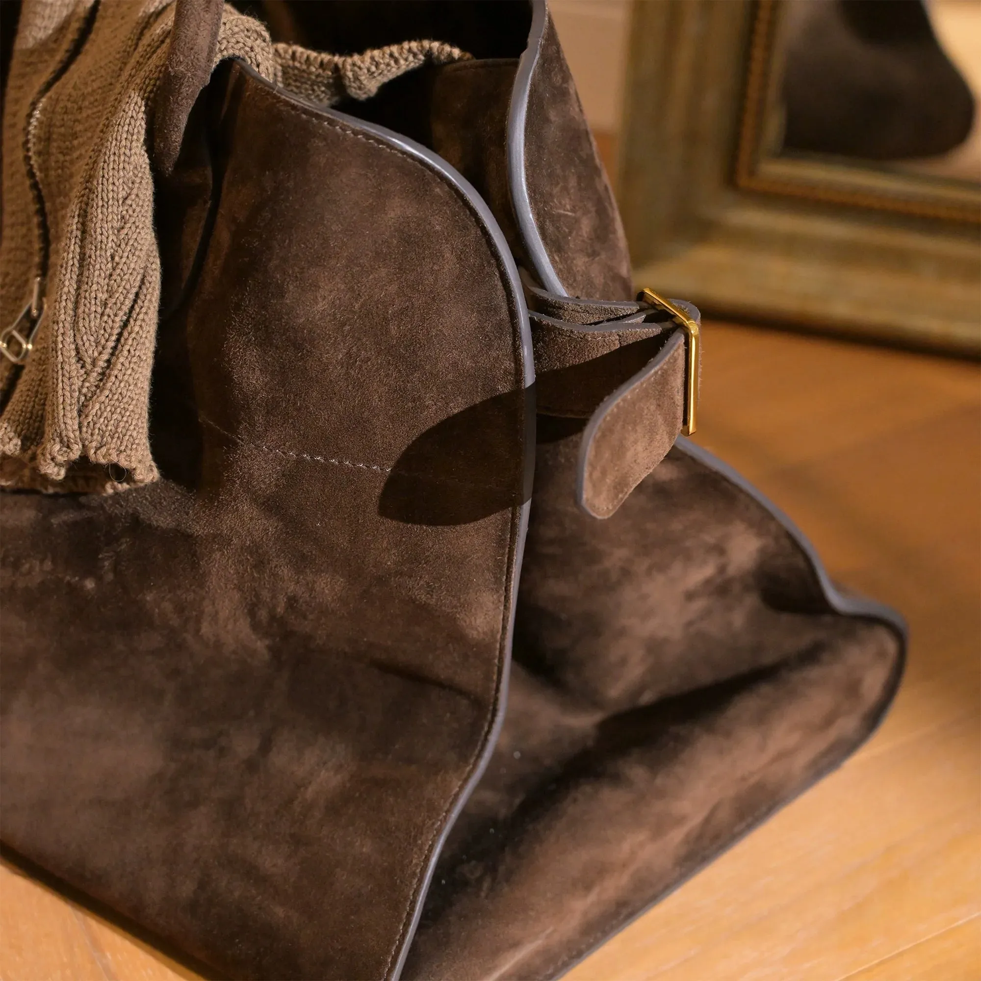 Suede Tote Bag