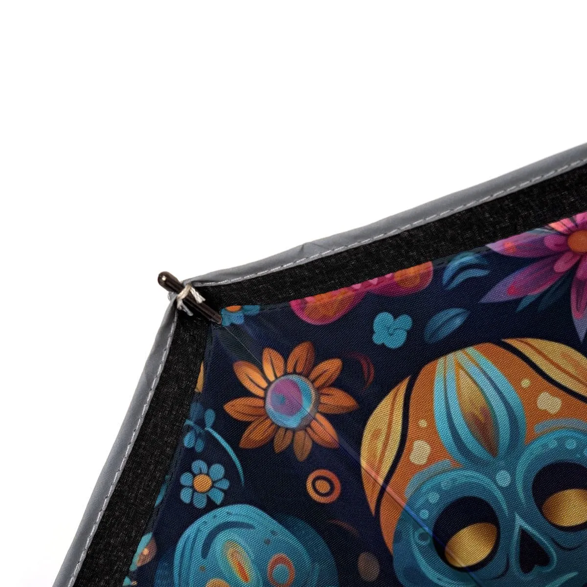Sugar Skull Automatic Reversable Umbrella