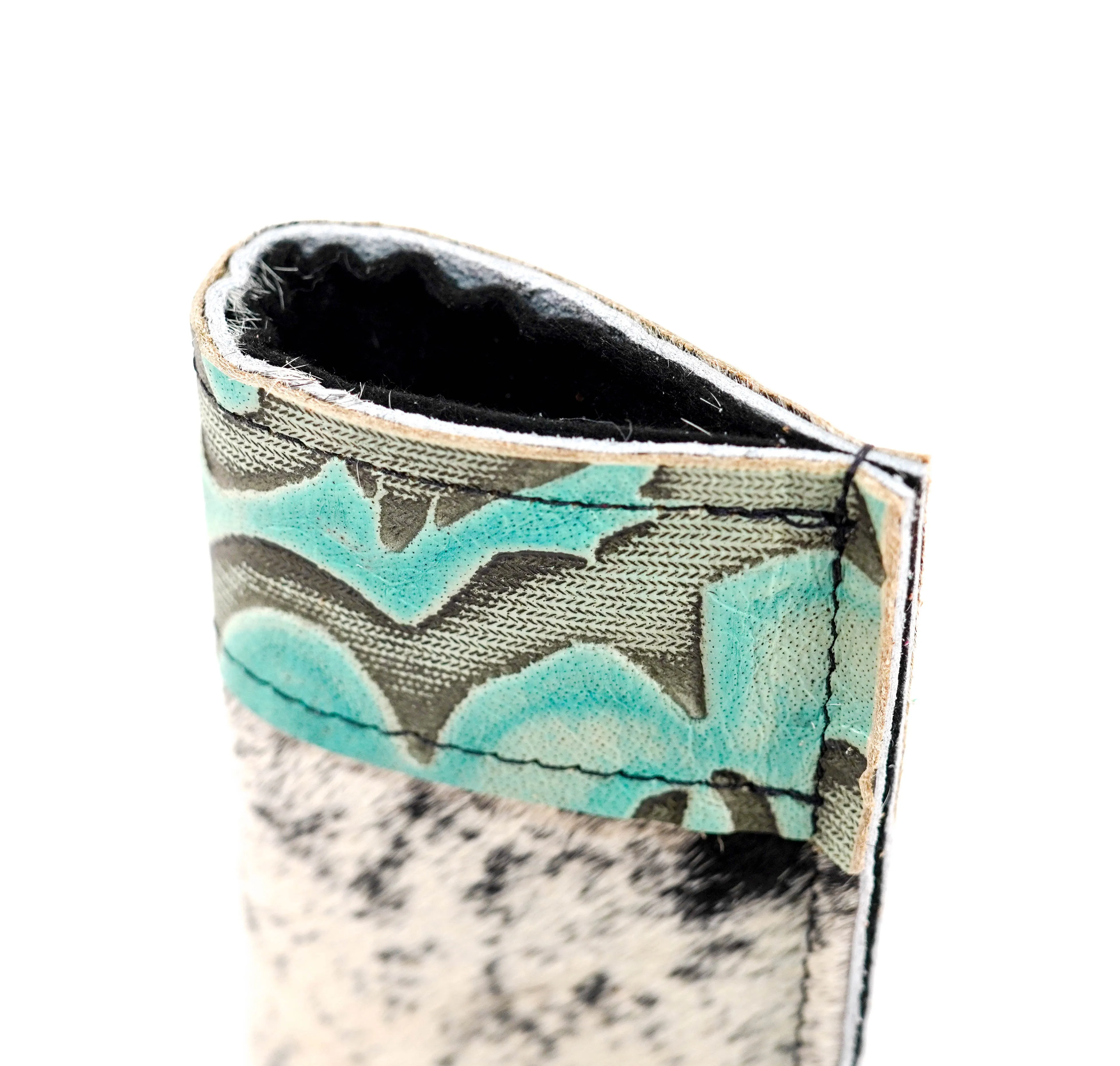 Sunglass Case - Black & White w/ Mint Laredo