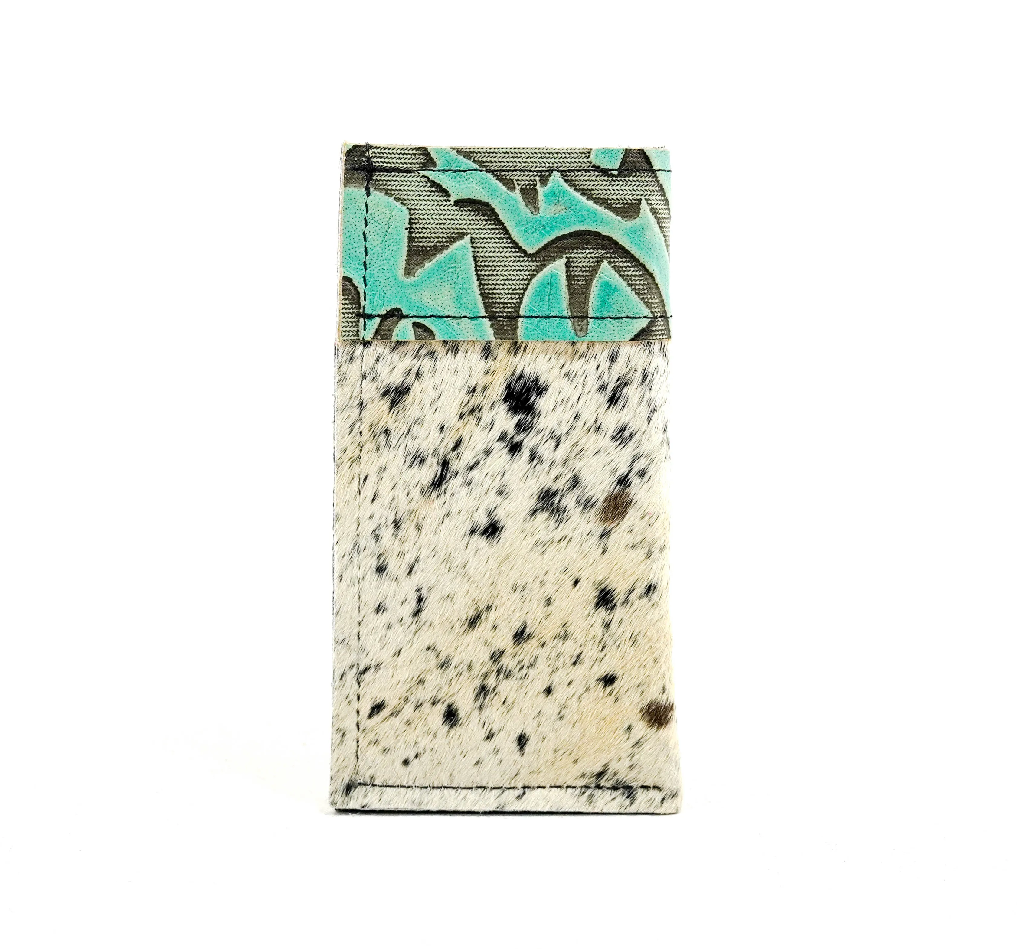 Sunglass Case - Black & White w/ Mint Laredo