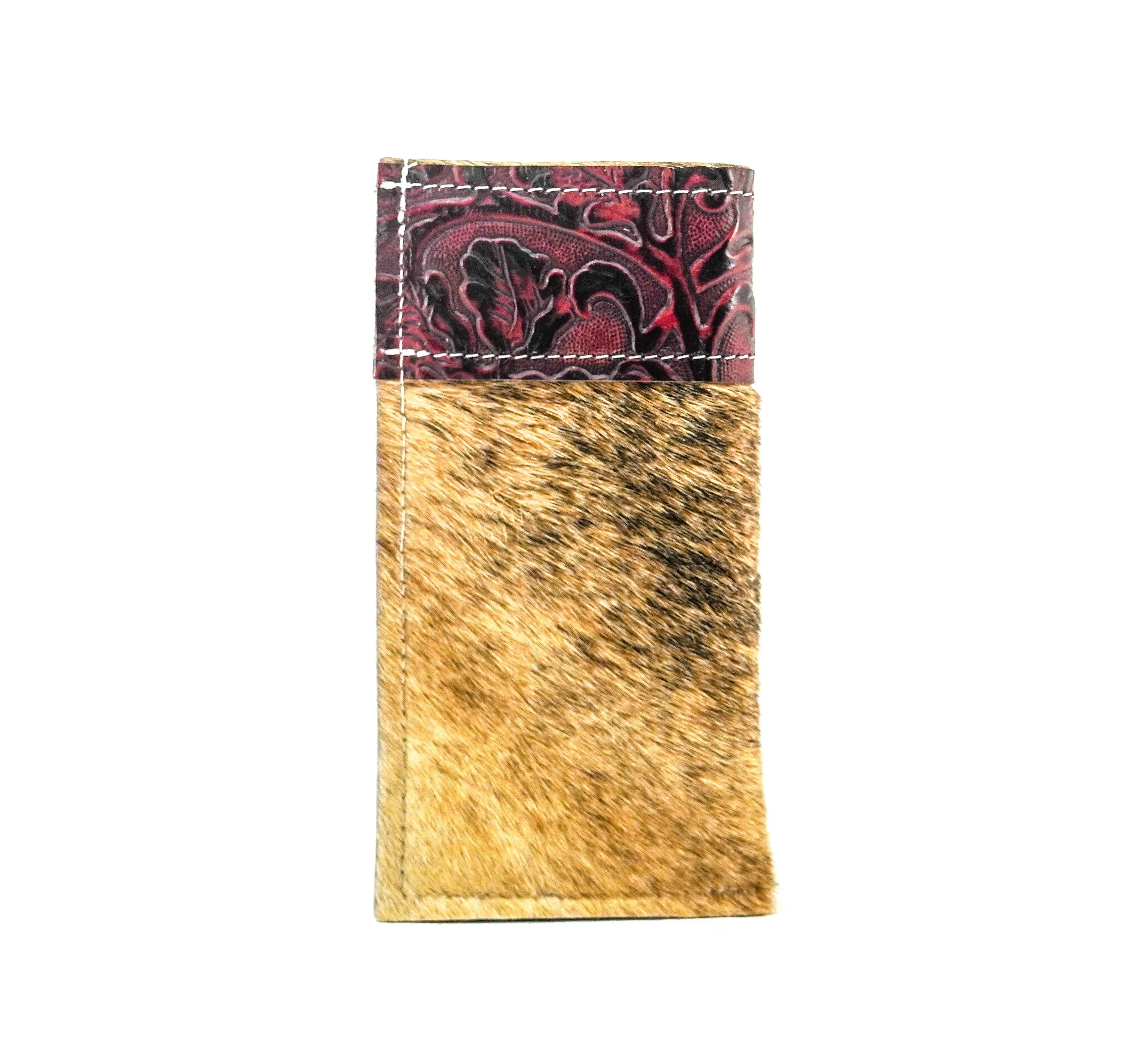 Sunglass Case - Brindle w/ Burgundy Tool