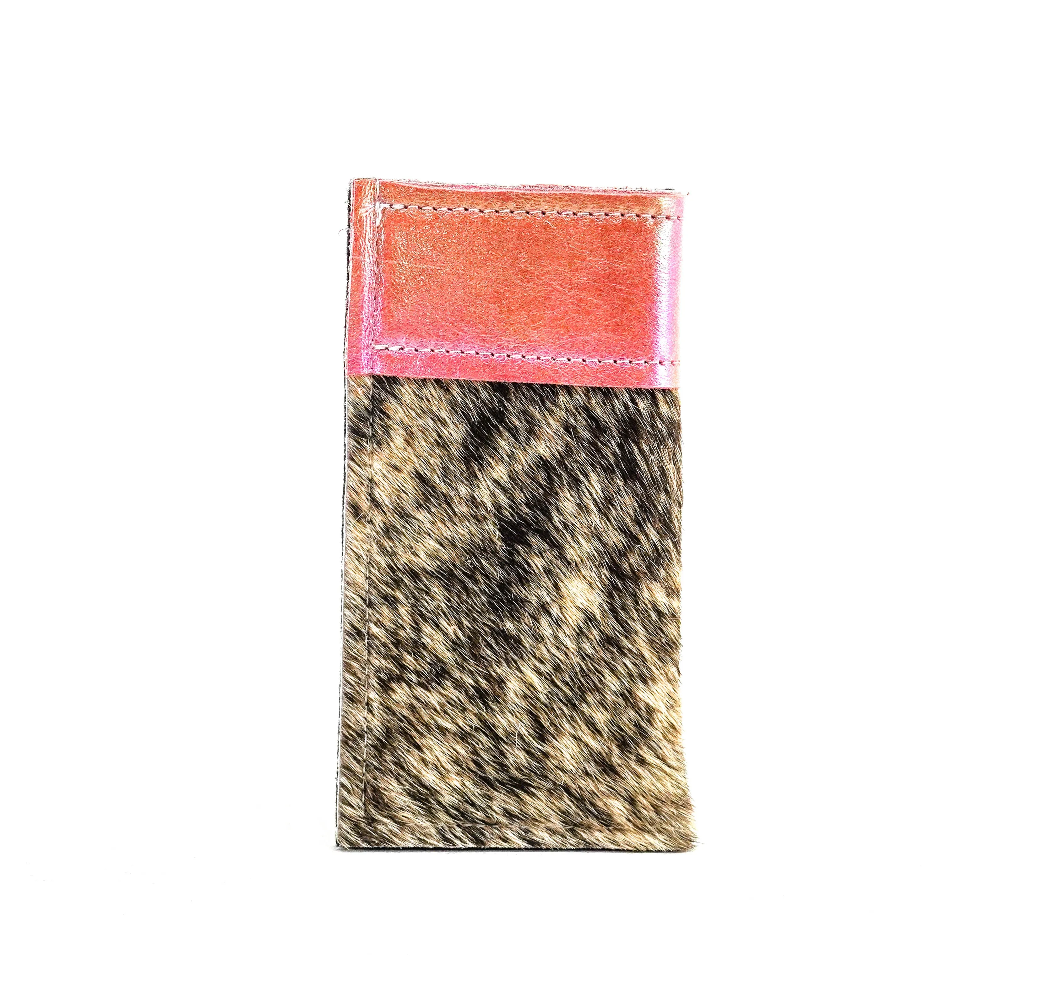 Sunglass Case - Brindle w/ Powder Pink Iridescent