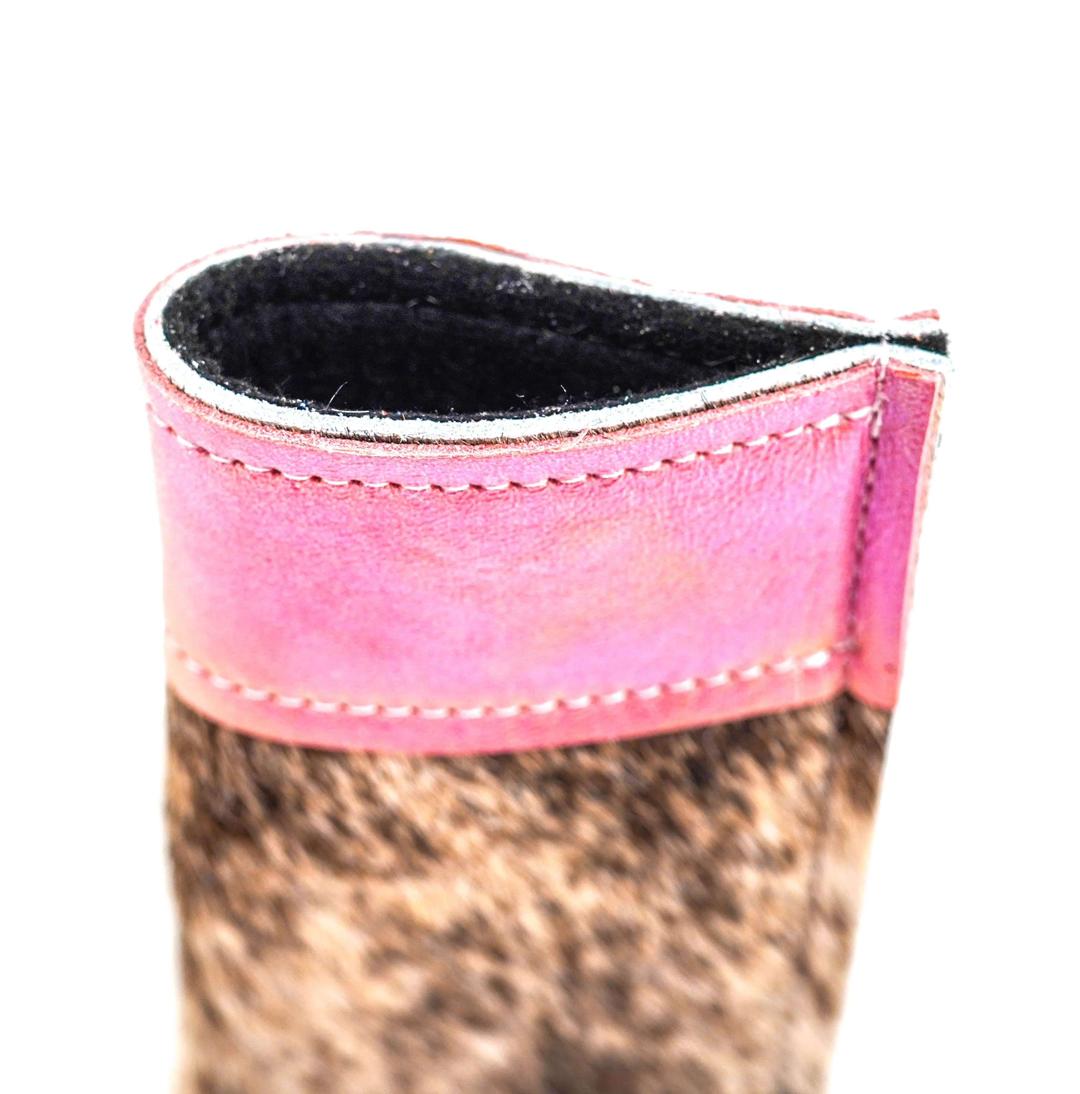 Sunglass Case - Brindle w/ Powder Pink Iridescent