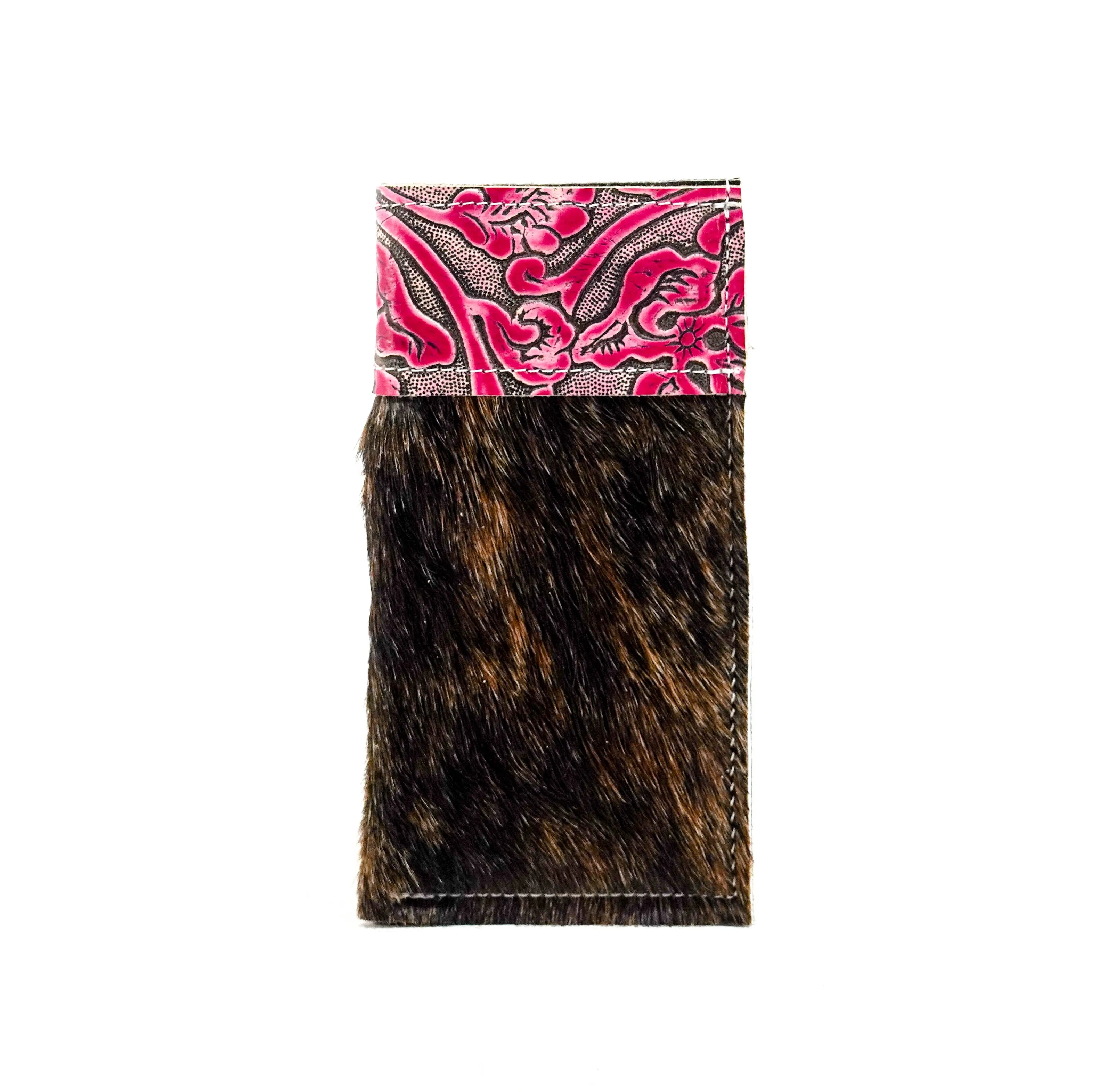 Sunglass Case - Dark Brindle w/ Cowgirl Tool