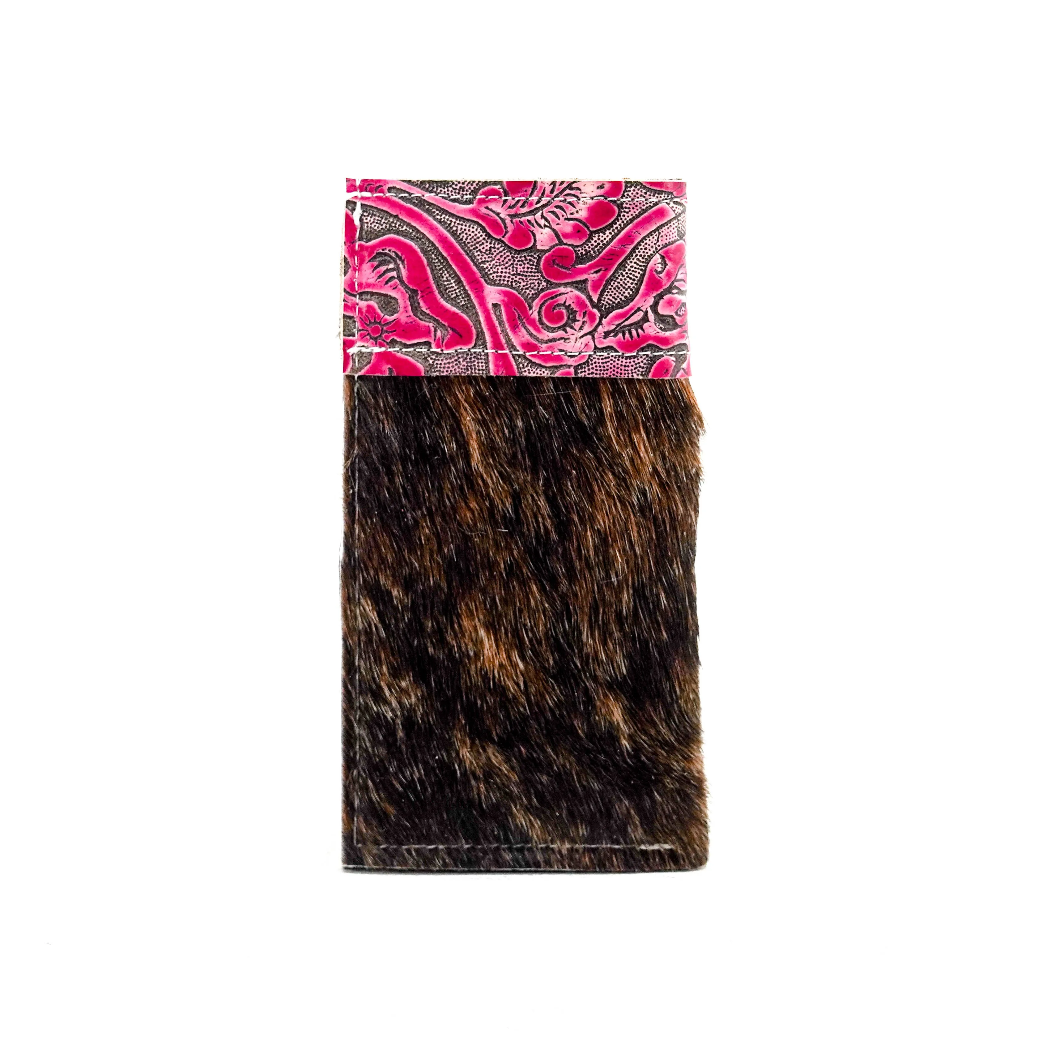 Sunglass Case - Dark Brindle w/ Cowgirl Tool
