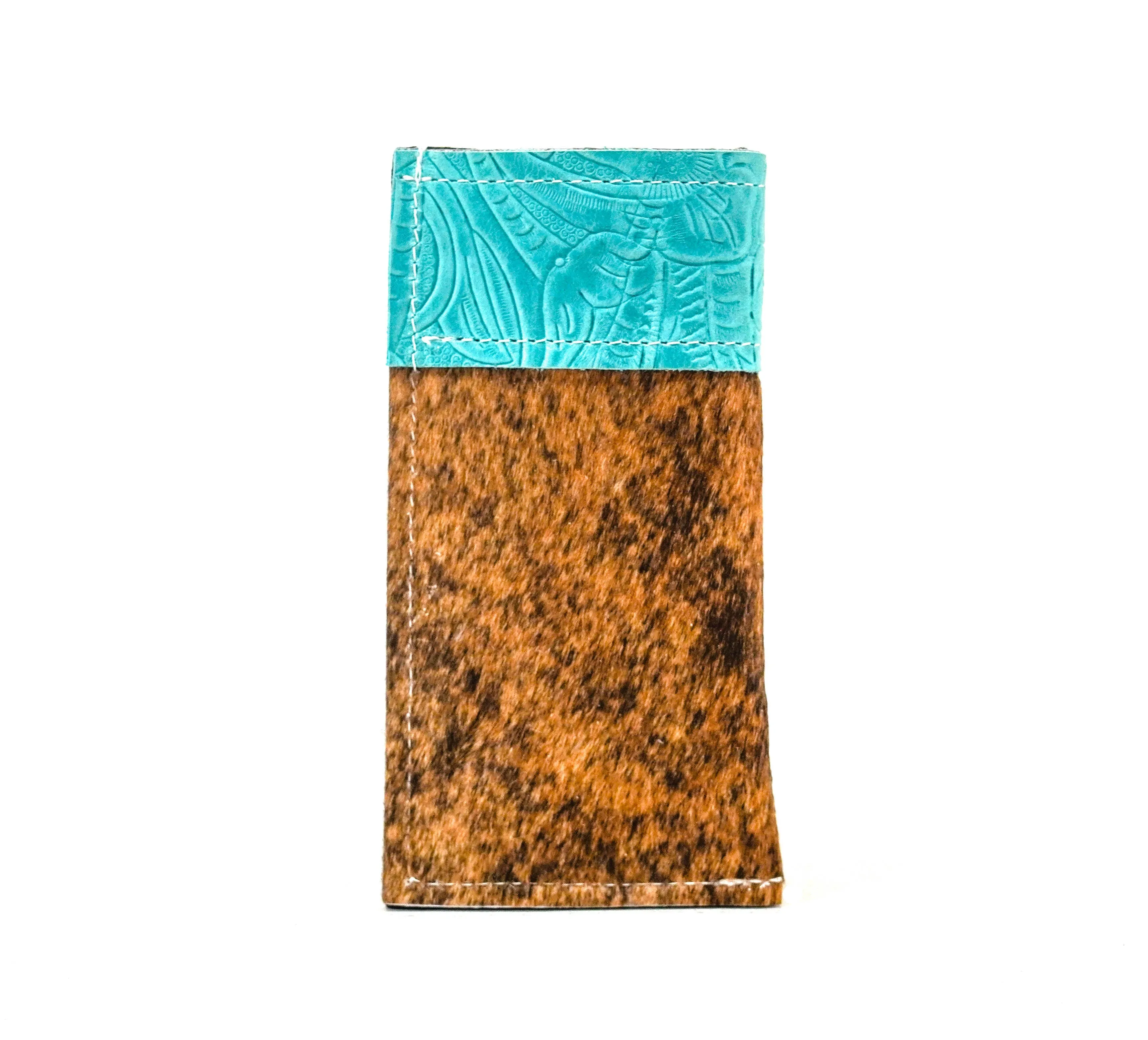 Sunglass Case - Red Brindle w/ Turquoise Denver Tool