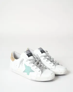 superstar sneaker - white/green