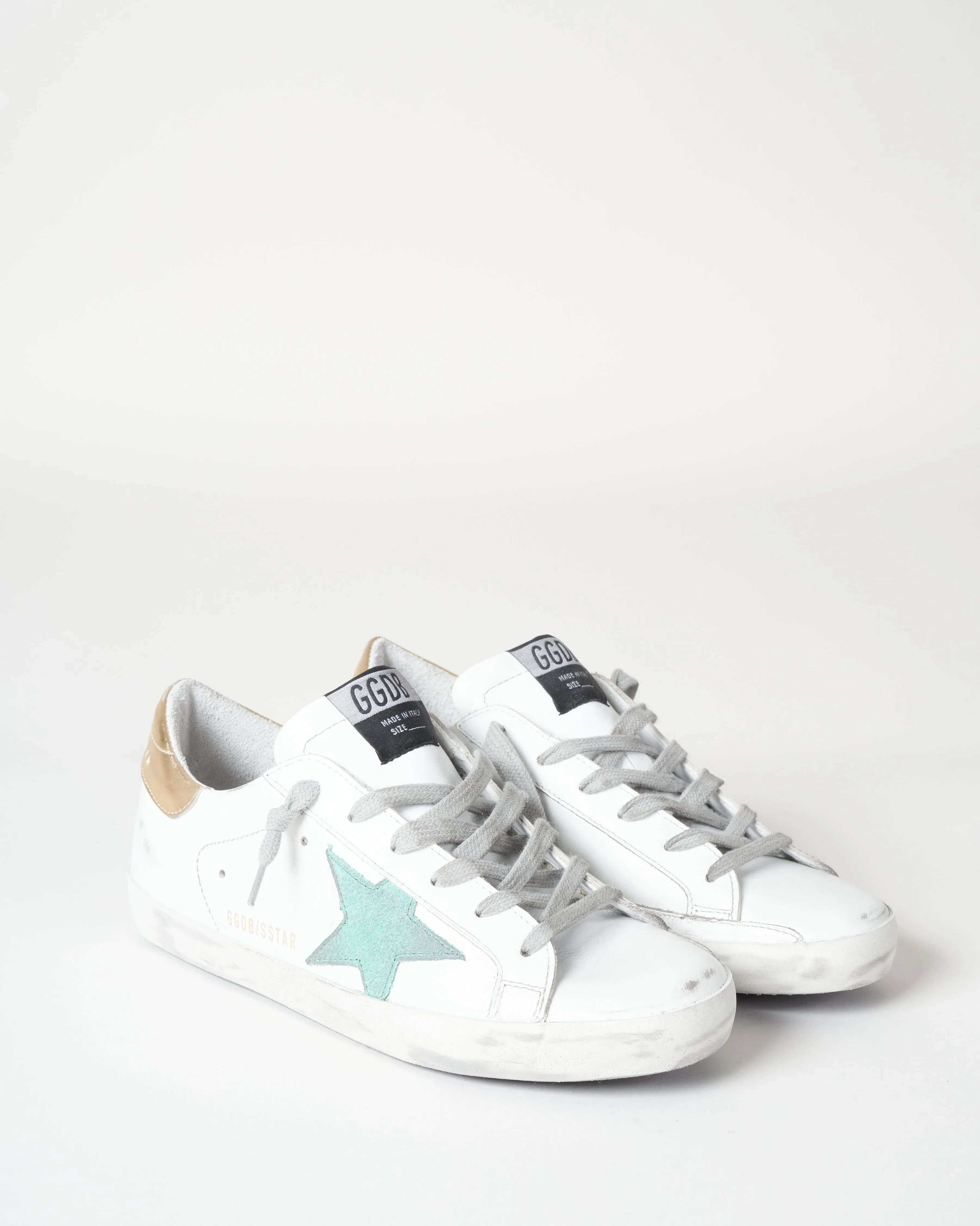 superstar sneaker - white/green