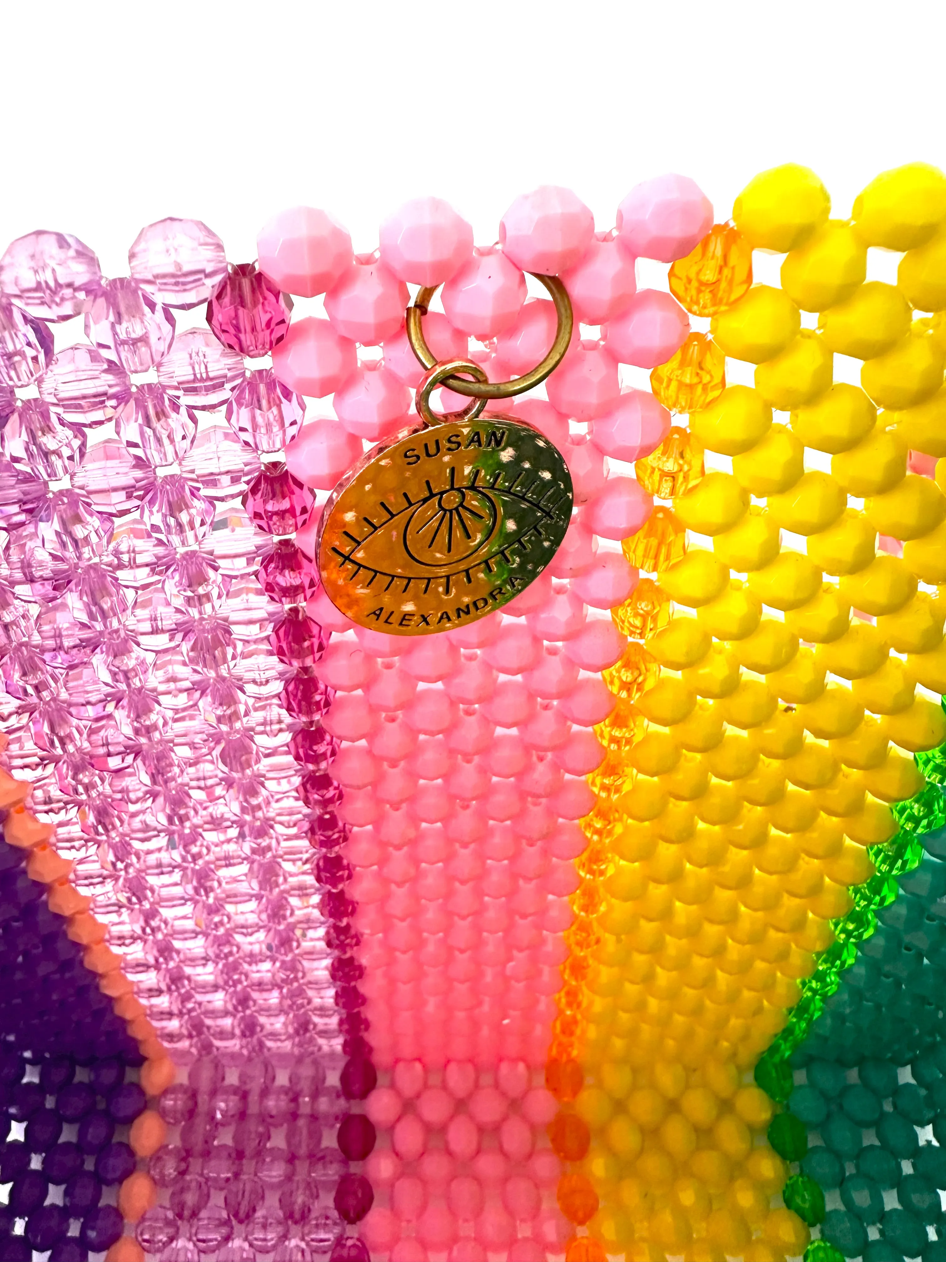Susan Alexandra Beaded Rainbow Bag