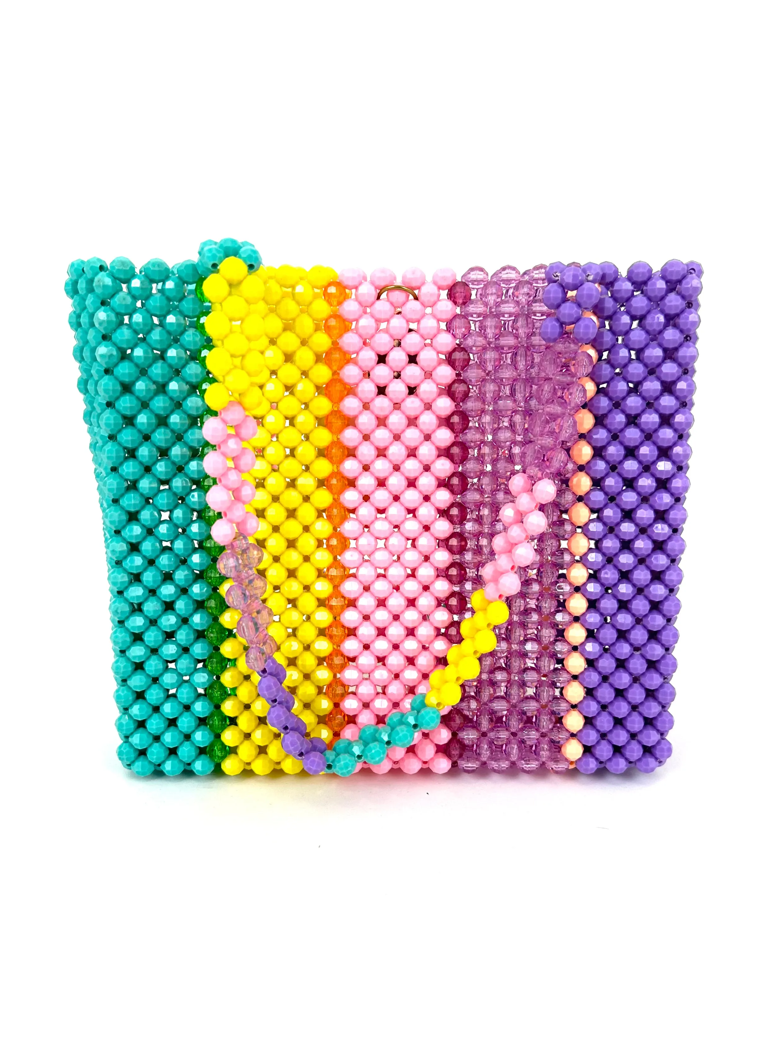 Susan Alexandra Beaded Rainbow Bag