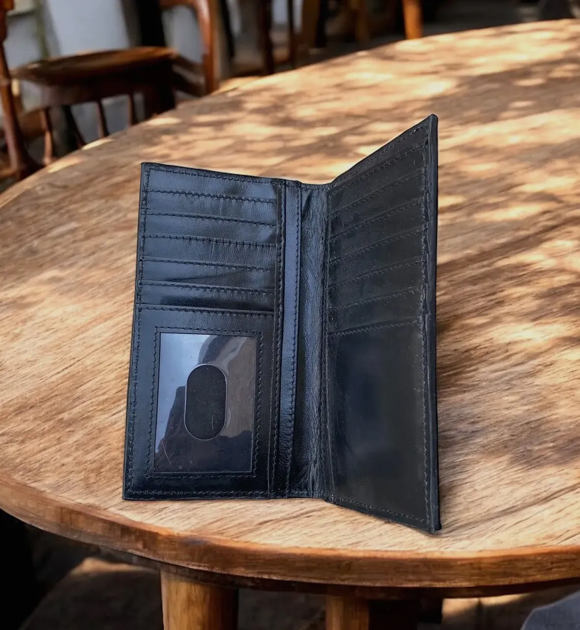 Tan Tooled Leather Wallet