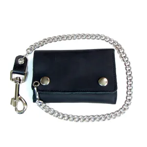 TC325  Mid-Size Tri-Fold Wallet w/ Chain