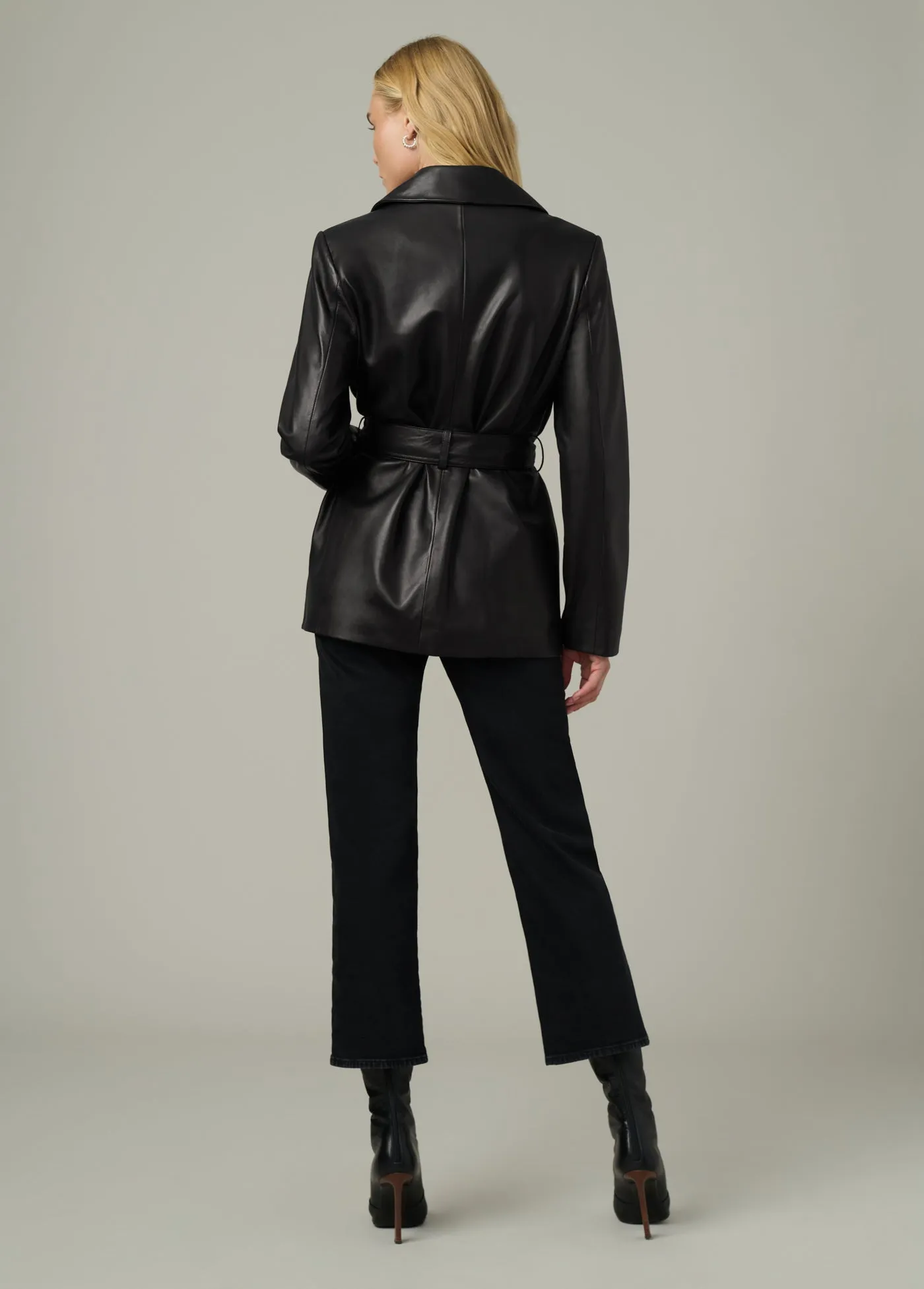 THE ROMA BELTED LEATHER JACKET