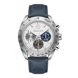 Timberland Carrigan Stainless Steel & Leather Strap Chronograph Watch