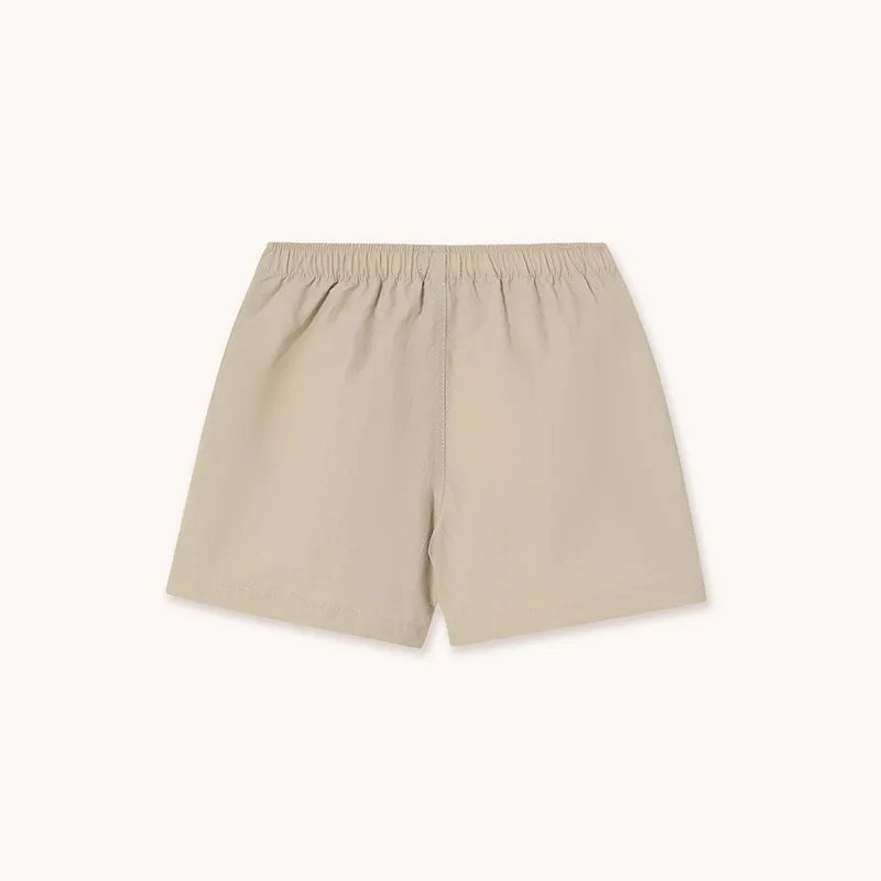 Tiny Cottons - Colour block shorts - vanilla / emerald