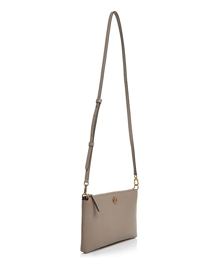 Tory Burch Mercer Pebbled Top-Zip Crossbody