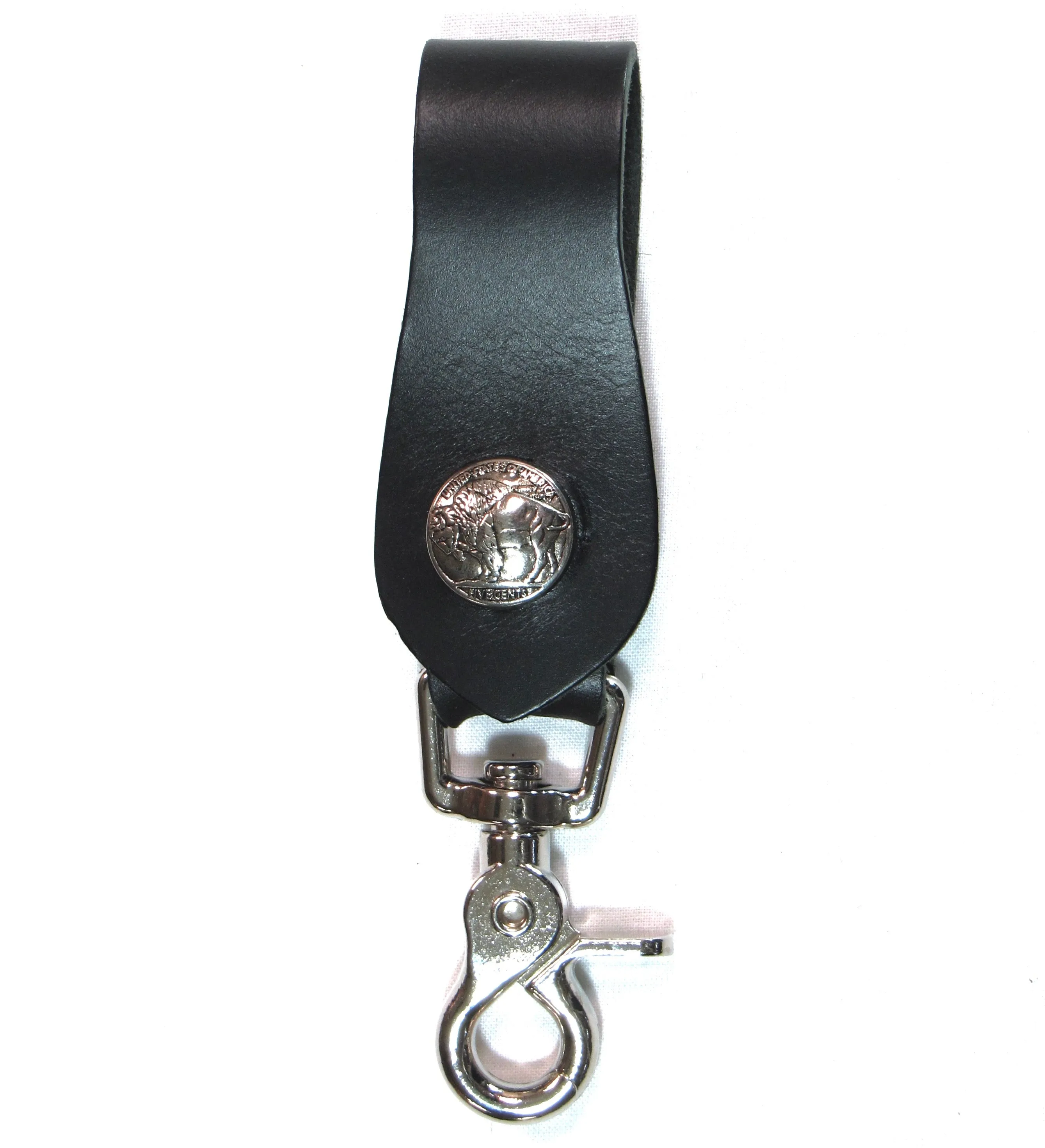 UB07  Claw Hook Key Fob- Buffalo Nickel