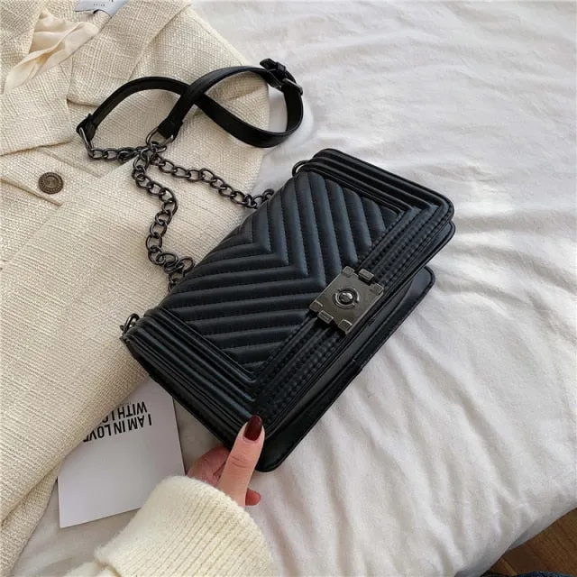 V letter Designer Luxury Handbags Brand Women Bags fashion Chain Women Shoulder Bags Crossbody bag for Women Sac A Main purse