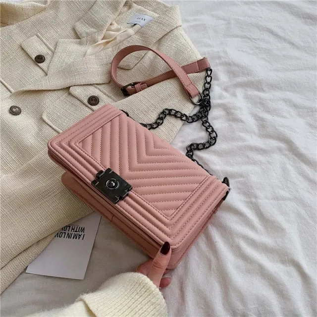 V letter Designer Luxury Handbags Brand Women Bags fashion Chain Women Shoulder Bags Crossbody bag for Women Sac A Main purse