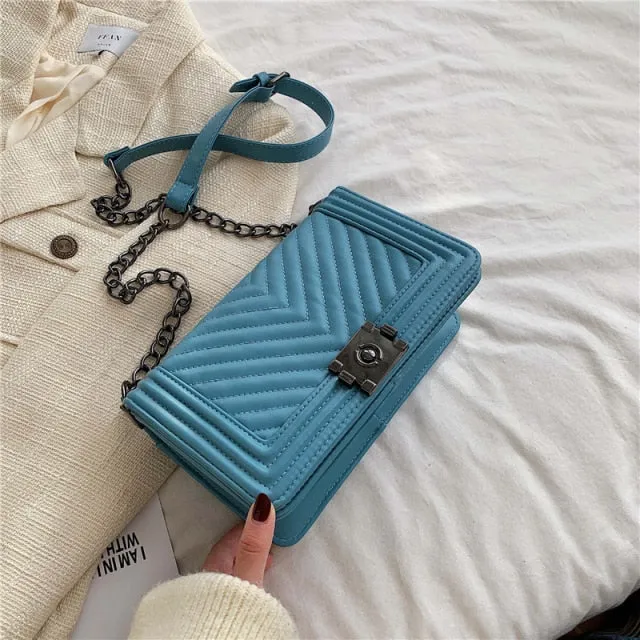 V letter Designer Luxury Handbags Brand Women Bags fashion Chain Women Shoulder Bags Crossbody bag for Women Sac A Main purse