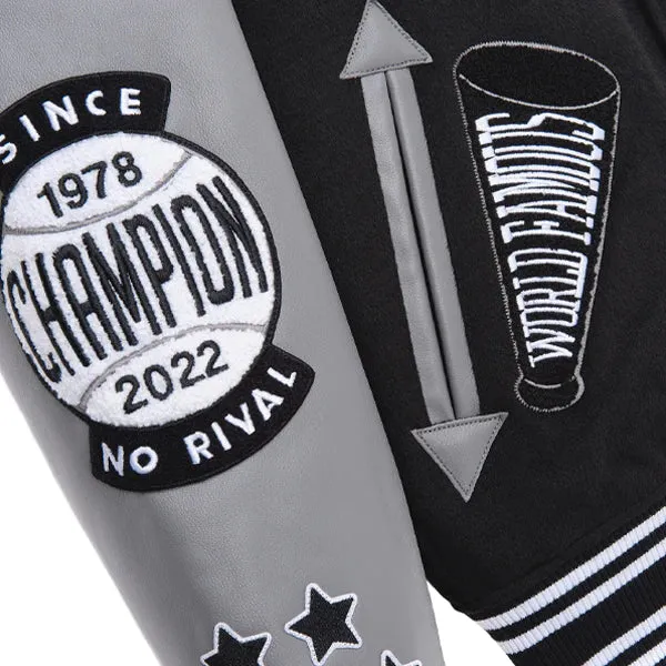 Varsity Jacket - Black & Grey