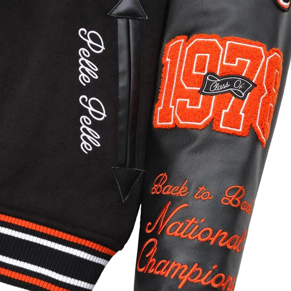 Varsity Jacket - Black & Orange