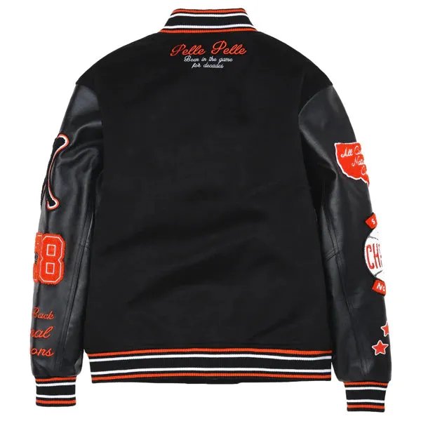 Varsity Jacket - Black & Orange