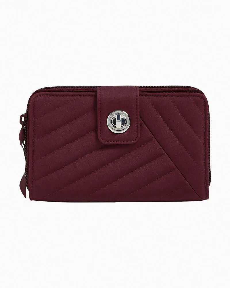 Vera Bradley Turnlock Wallet Mulled Wine