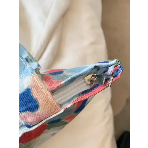 Vibrant Floral Canvas Handbag