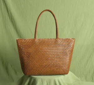 Vintage Leather Tote Bag