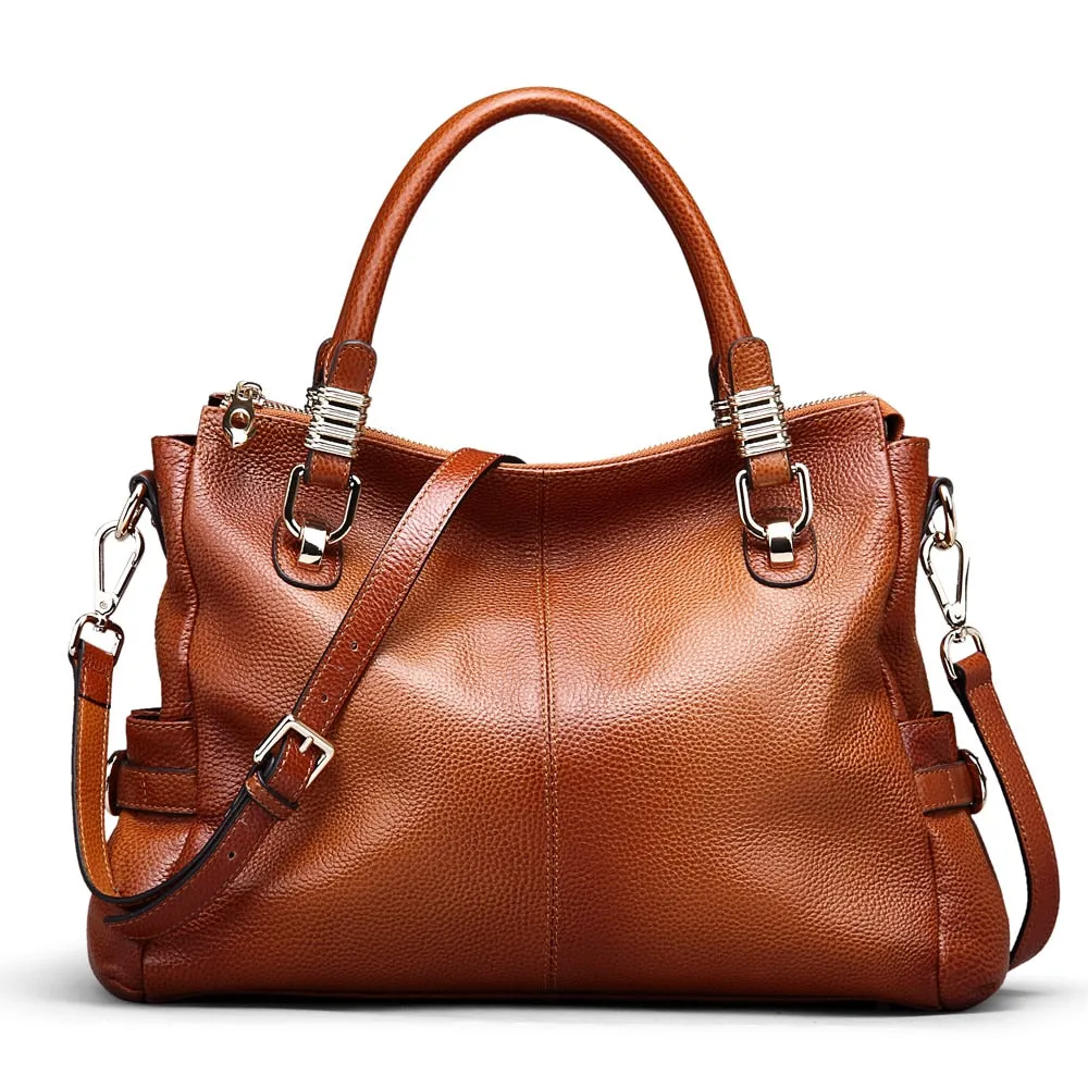 Vintage Tote Women Bag Genuine Luxury Leather Handbags