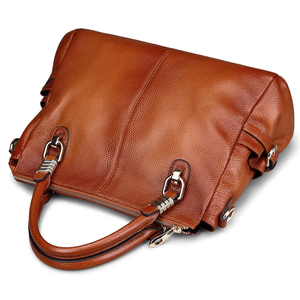 Vintage Tote Women Bag Genuine Luxury Leather Handbags