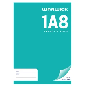 Warwick 1A8 Exercise Book 36 Leaf A4 Unruled