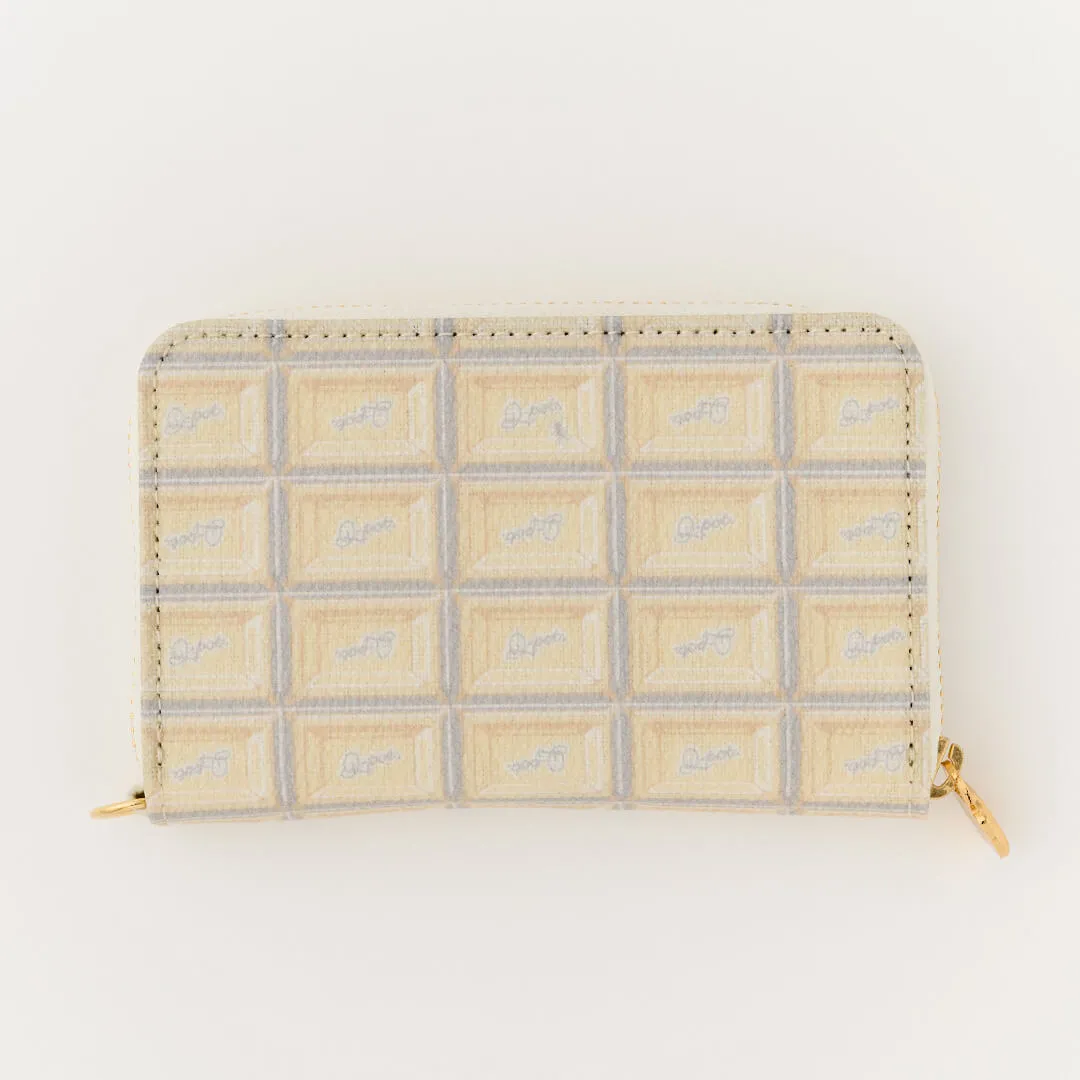 White Chocolate Compact Zip Around Wallet【Japan Jewelry】