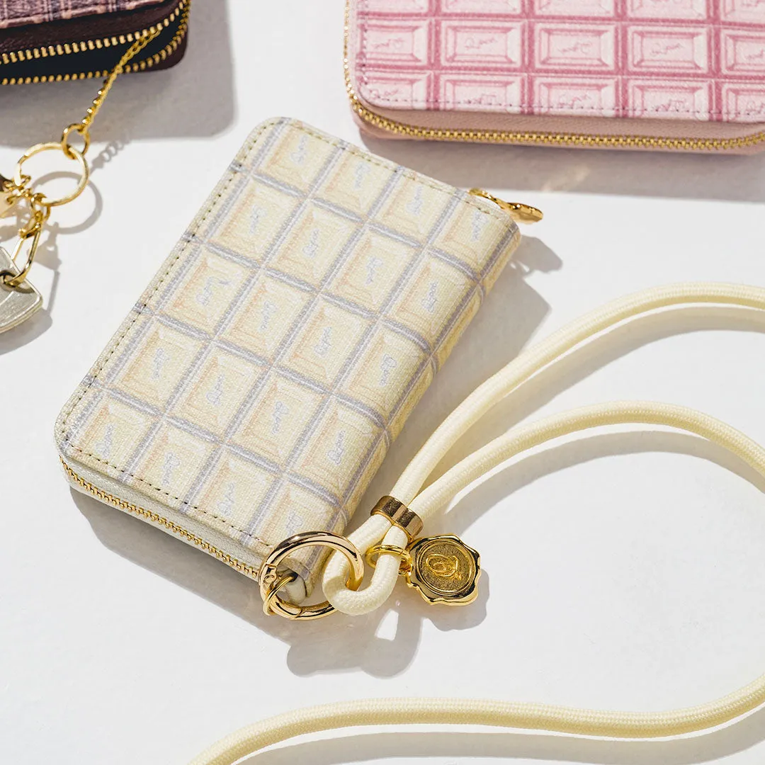 White Chocolate Compact Zip Around Wallet【Japan Jewelry】