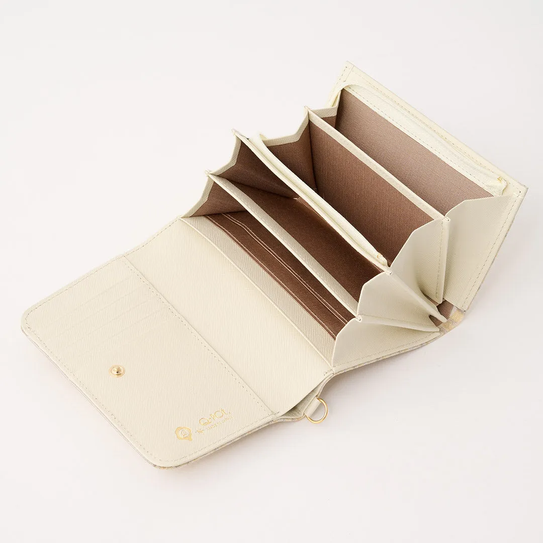White Chocolate Leather Short Wallet【Japan Jewelry】