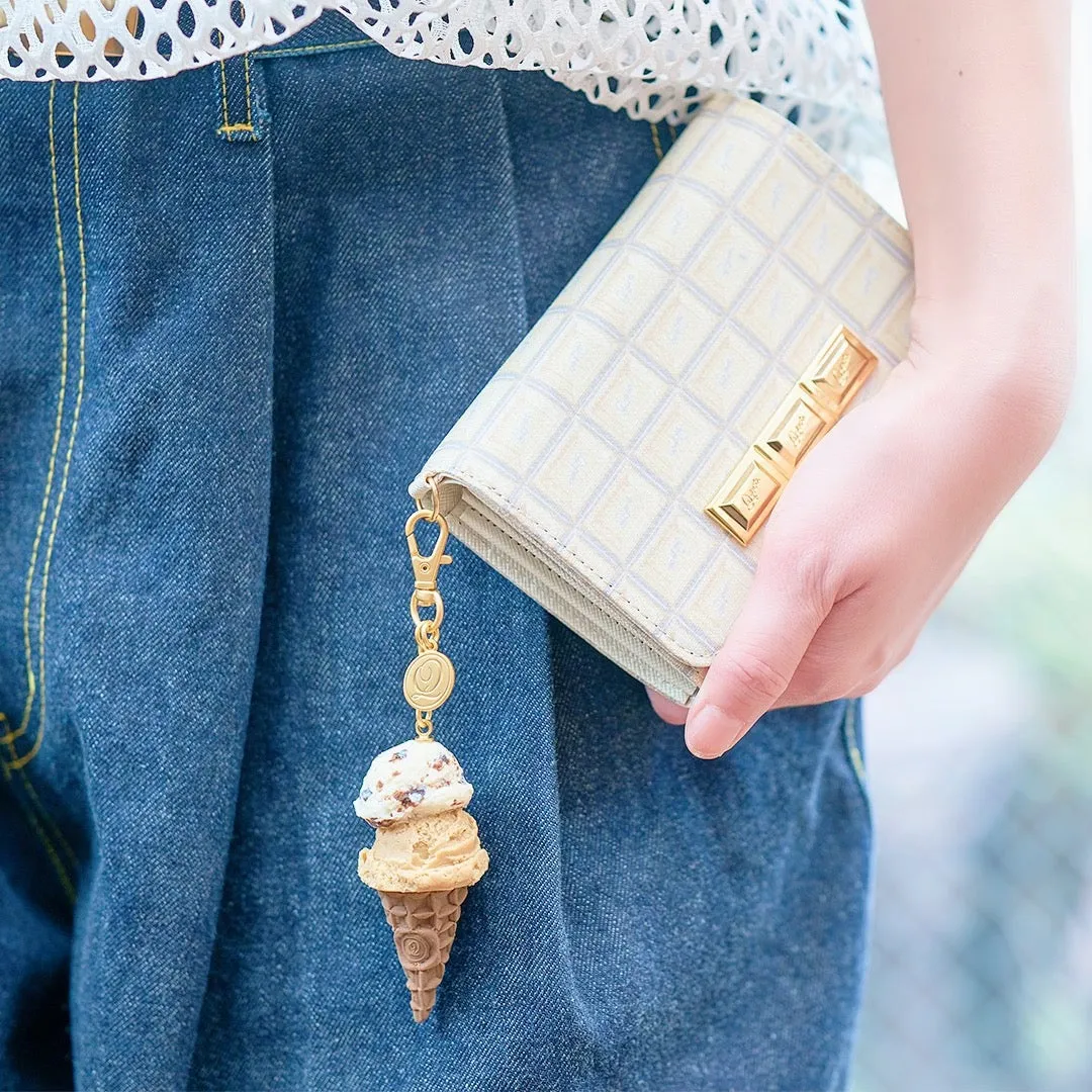 White Chocolate Leather Short Wallet【Japan Jewelry】