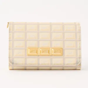 White Chocolate Leather Short Wallet【Japan Jewelry】