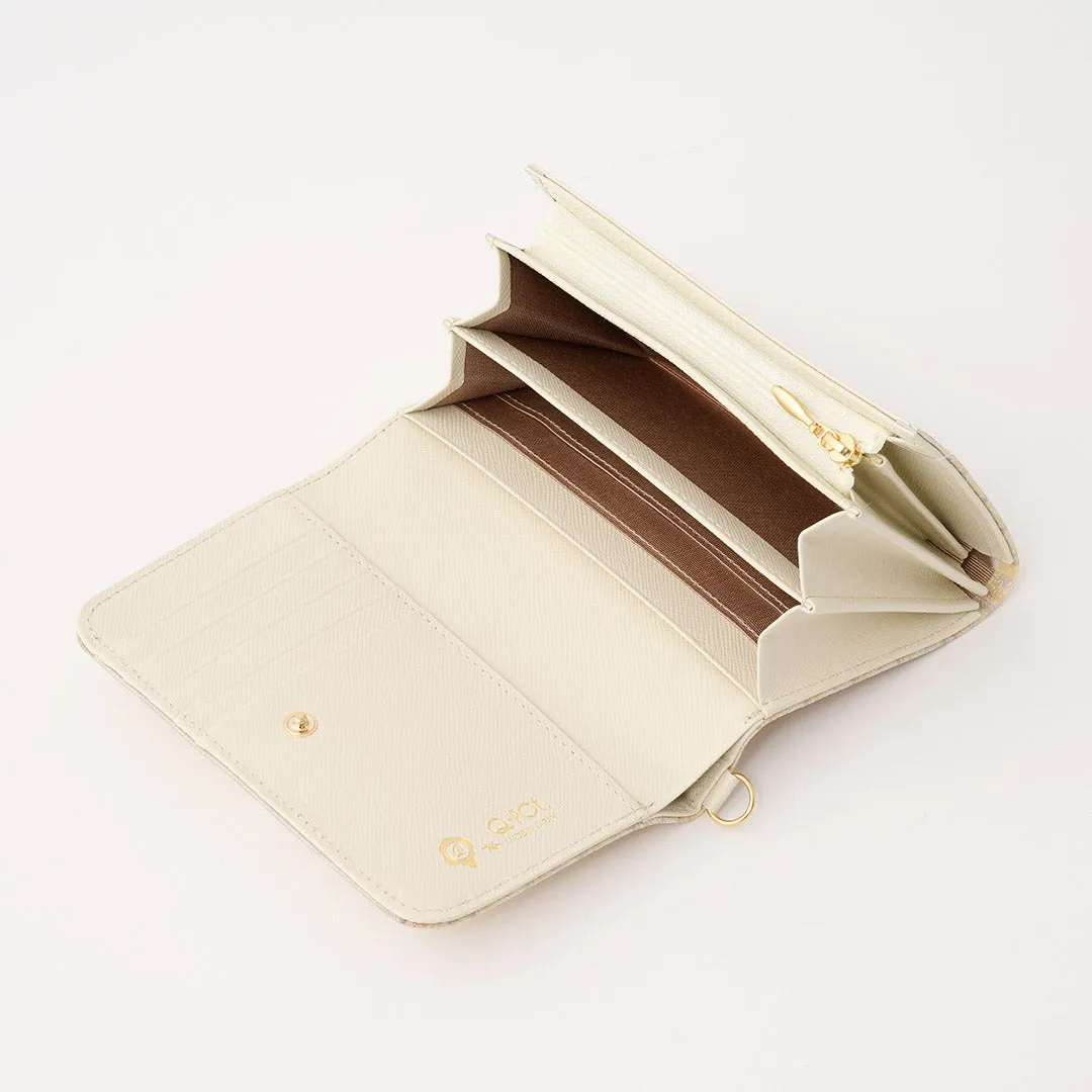 White Chocolate Leather Short Wallet【Japan Jewelry】