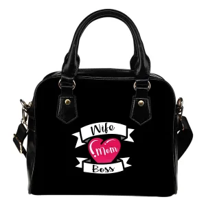Wife Mom Boss Handbag Purse