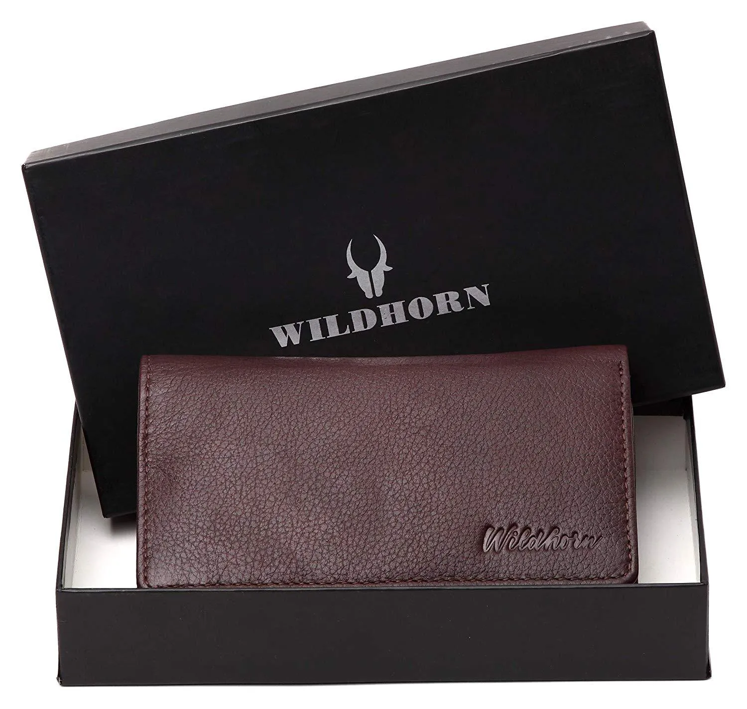 WildHorn RFID Protected Genuine Leather Wallet for Women Stylish|Purse for Women/Girls