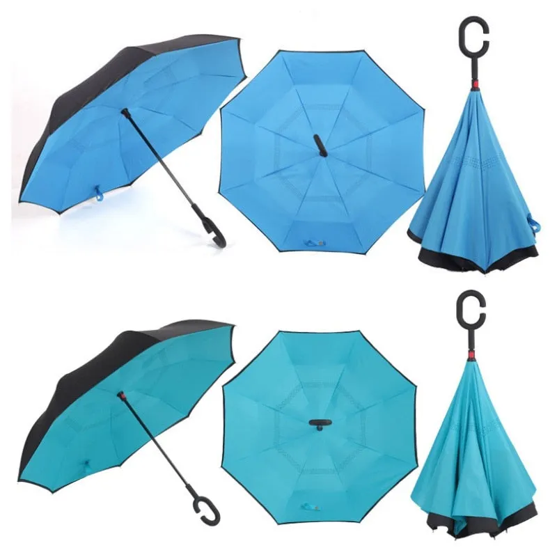 Windproof Double Layered Inverted Umbrella