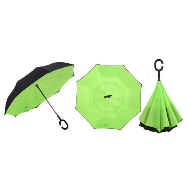 Windproof Double Layered Inverted Umbrella
